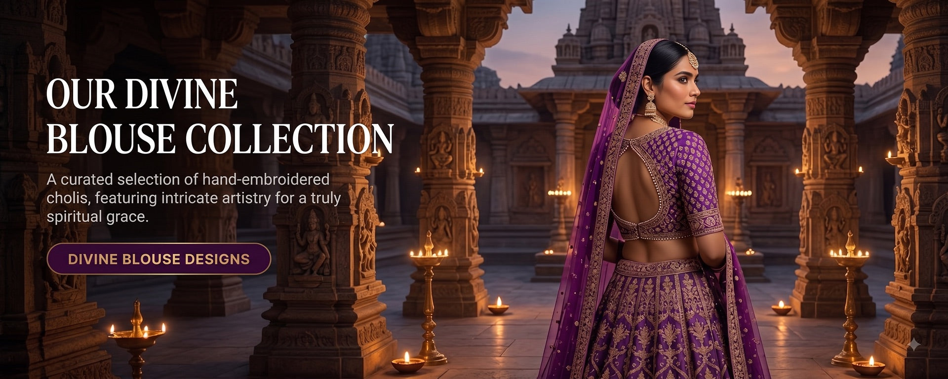 Our divine blouse collection — hand-embroidered cholis